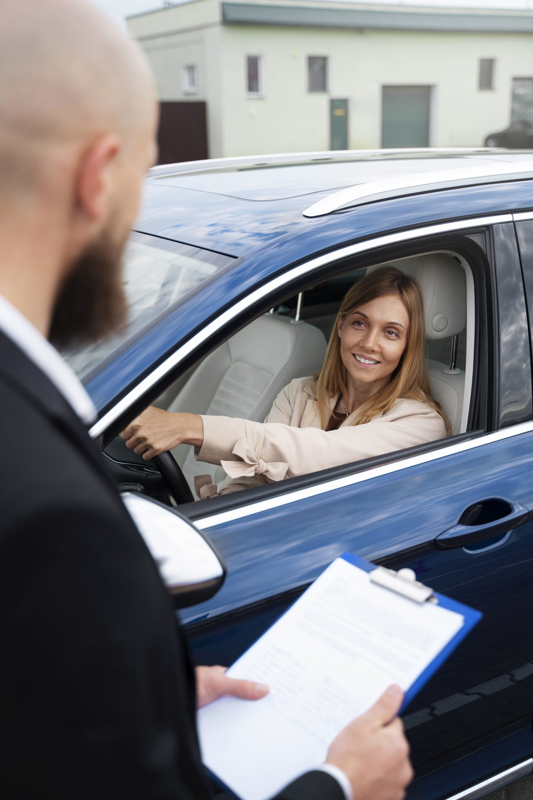 financial independent woman buying new car scaled